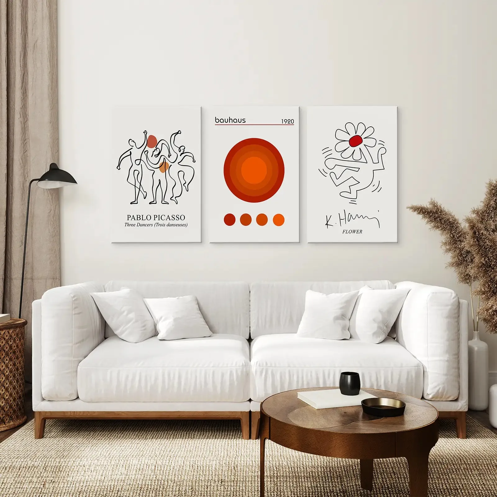 Abstract Picasso Wall Art Set of 3 Poster