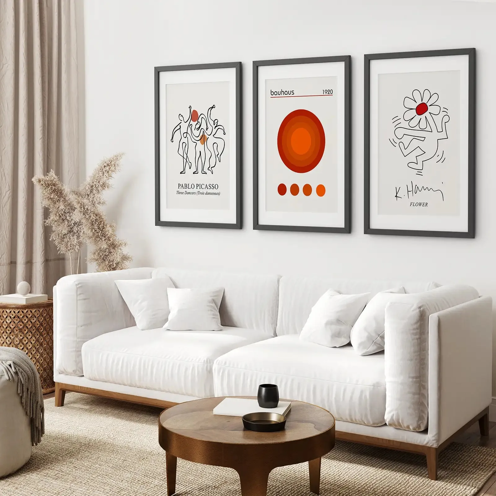 Abstract Picasso Wall Art Set of 3 Poster