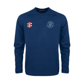 Actonians Cricket Club Adult's Navy Matrix V2 L/S Tee Shirt-Senior