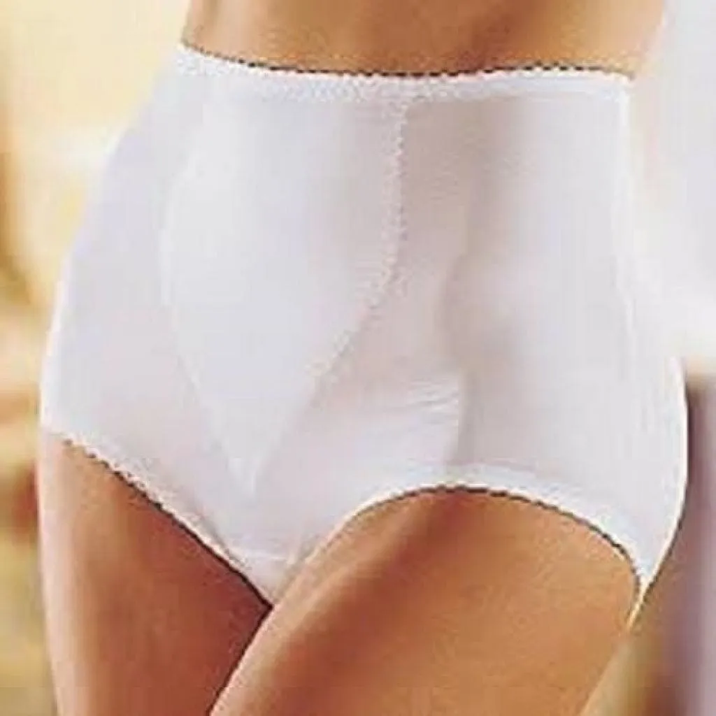 Bali 8710 Shapewear Moderate Control Tummy Panel Brief 3XL XXXL White NWT