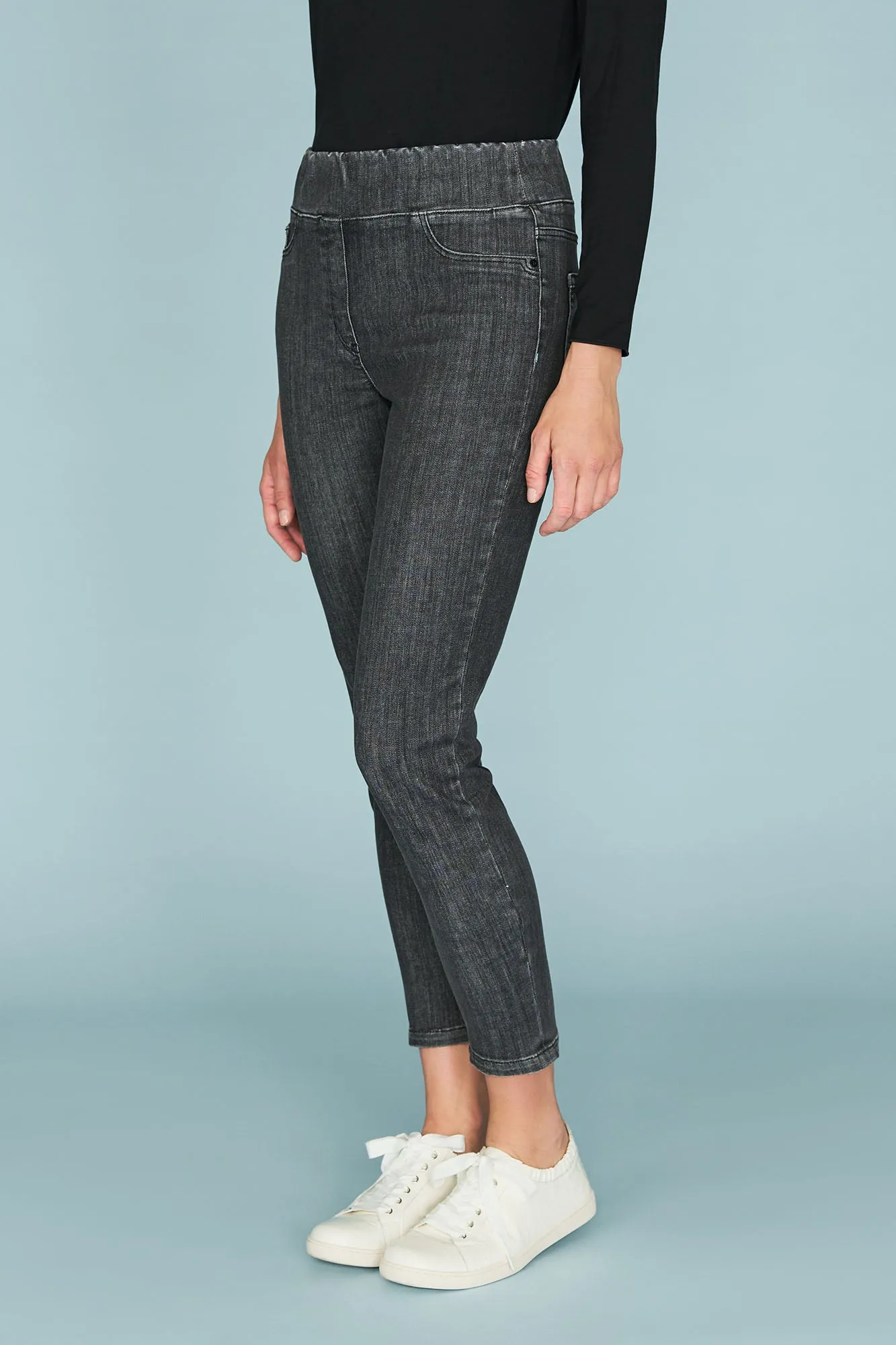 Bengajean 7/8th Skinny Leg - Deep Grey