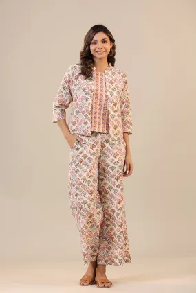 Bird of Paradise Cotton Three Piece Set