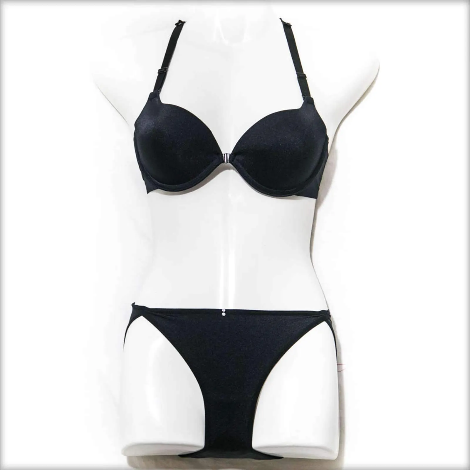 Black Butterfly Single Padded Bikini Set