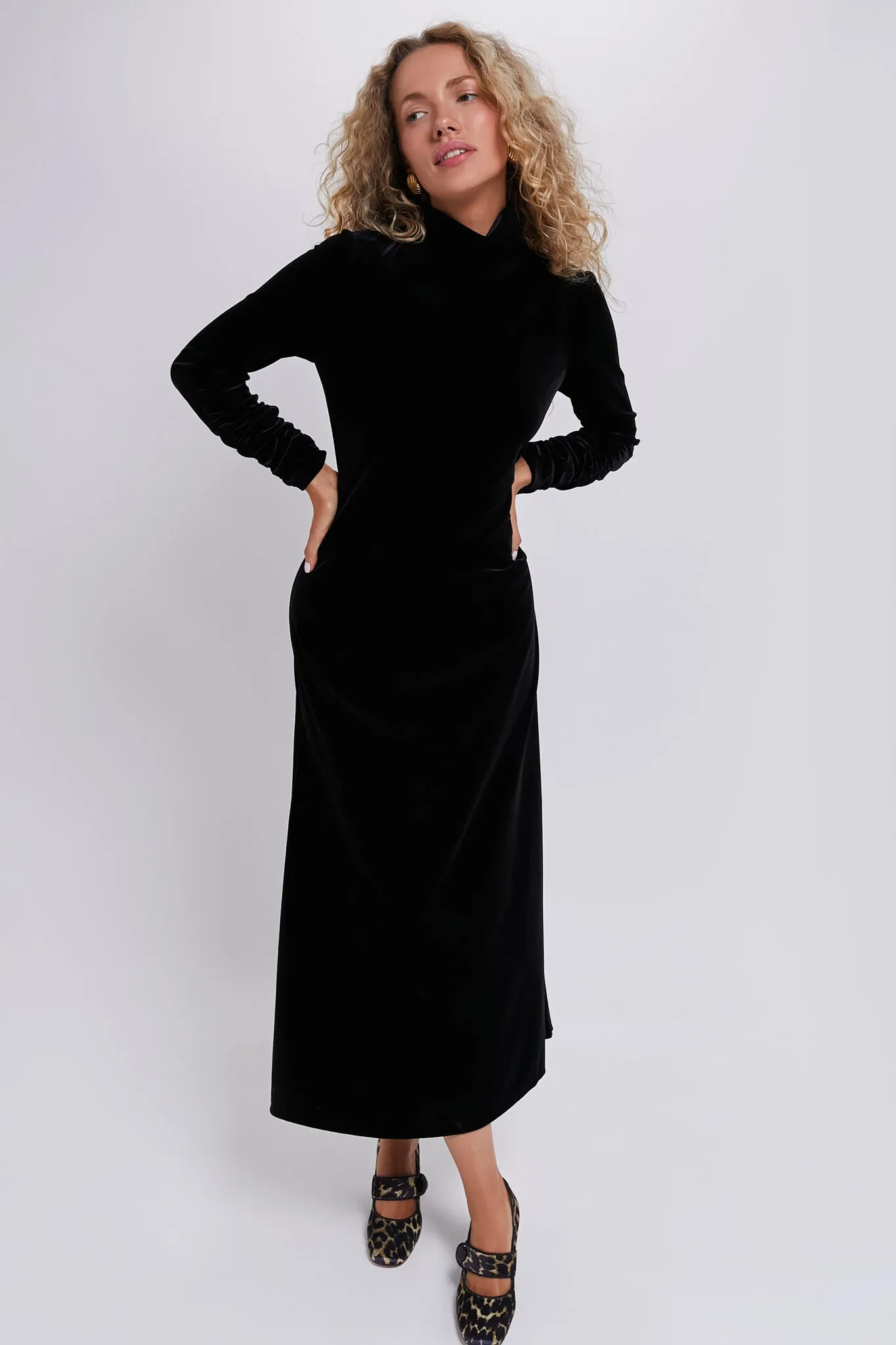 Black Velvet Suzie Dress