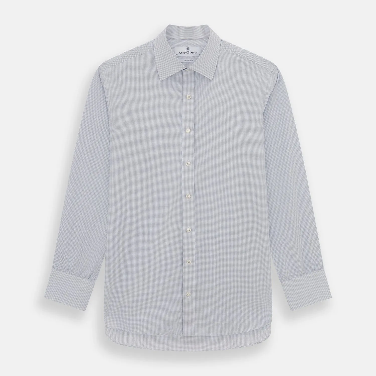 Blue Fine Graph Check Mayfair Shirt