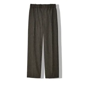 Bottega Veneta - Women's Houndstooth Wool Trousers - (Brown/Black)