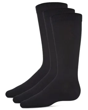 Boys' 3 Pair Pack Flat Crew Socks