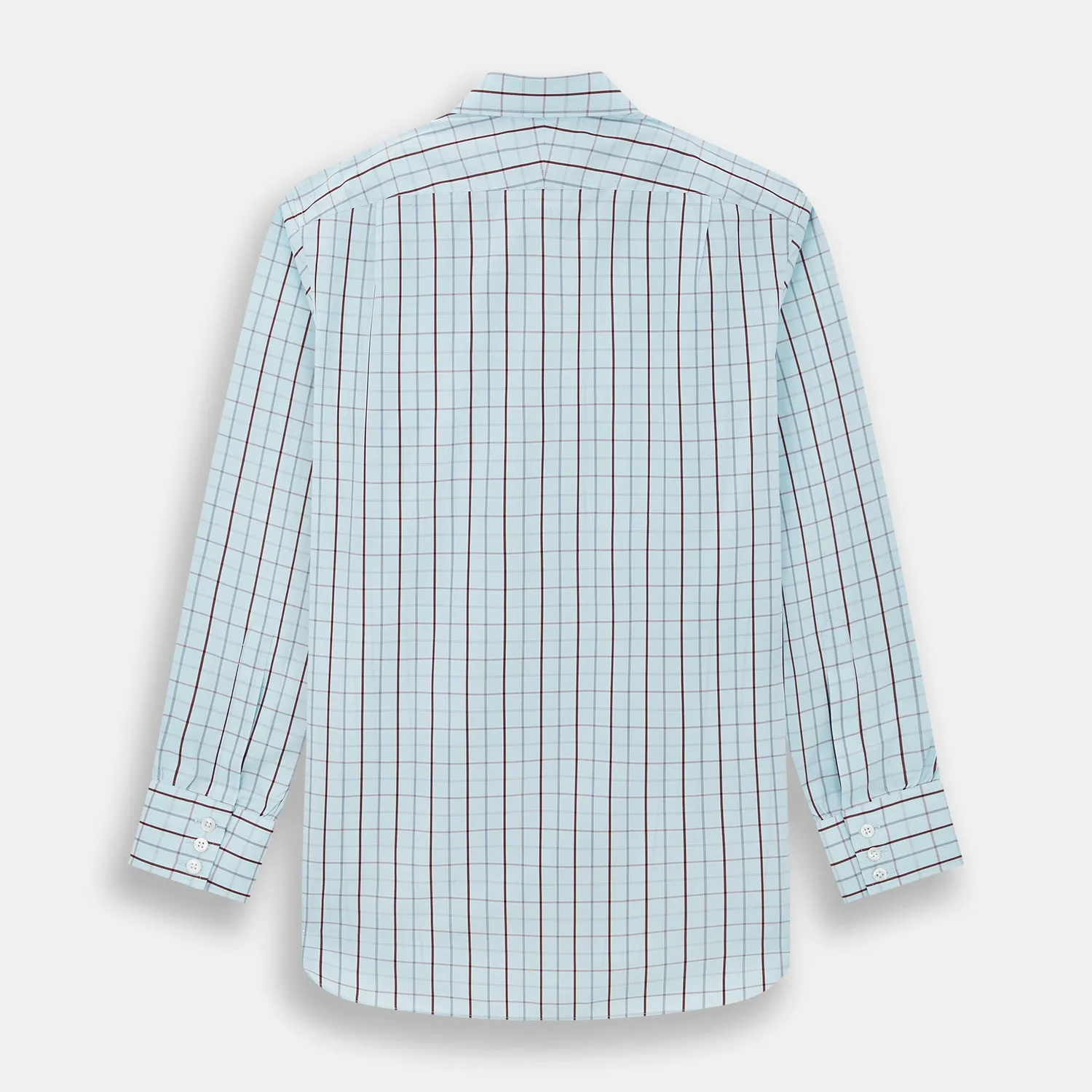 Burgundy Combination Check Mayfair Shirt