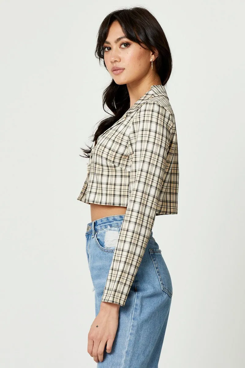 Check Crop Shirt