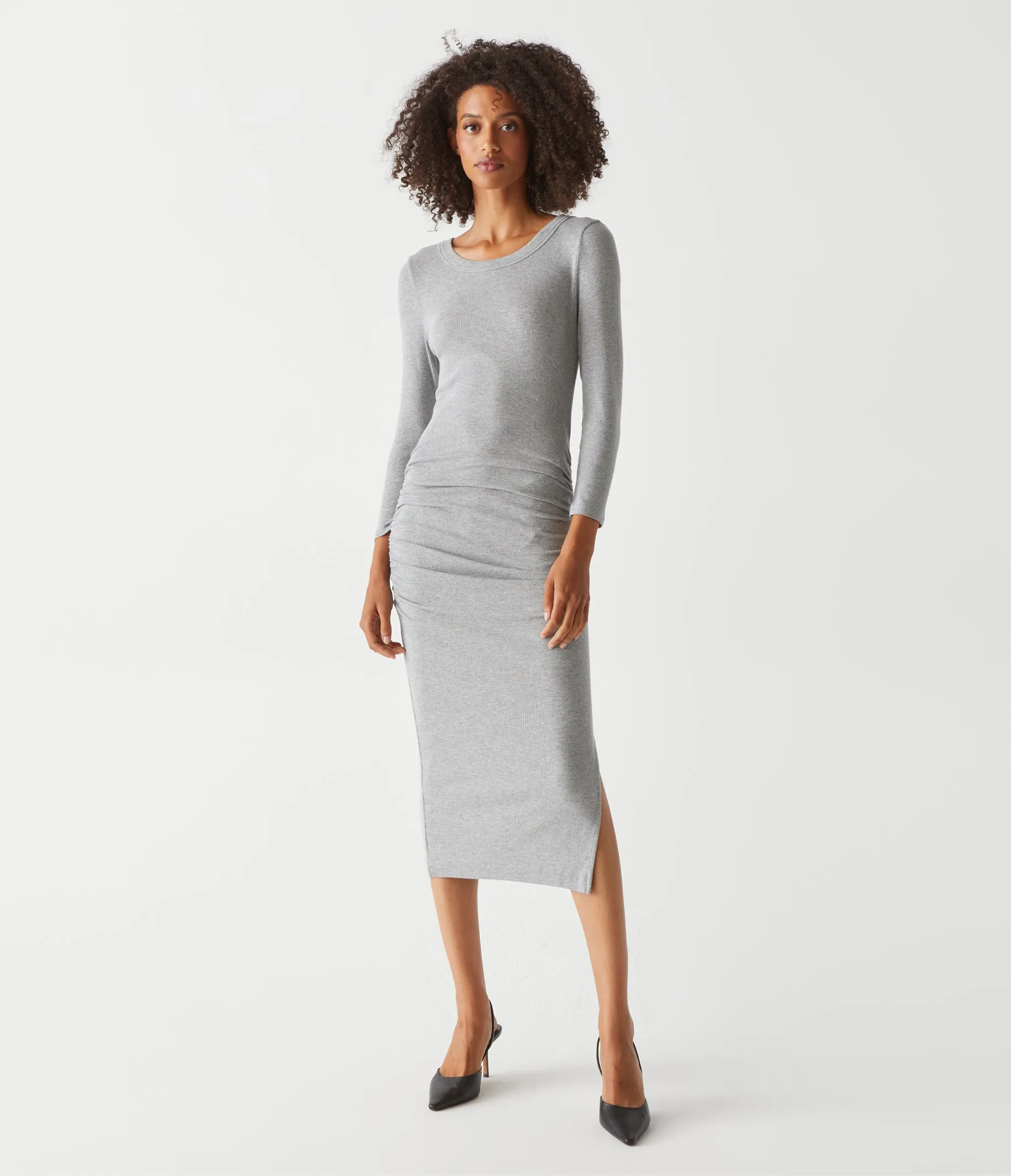 Christina Ribbed Midi Dress