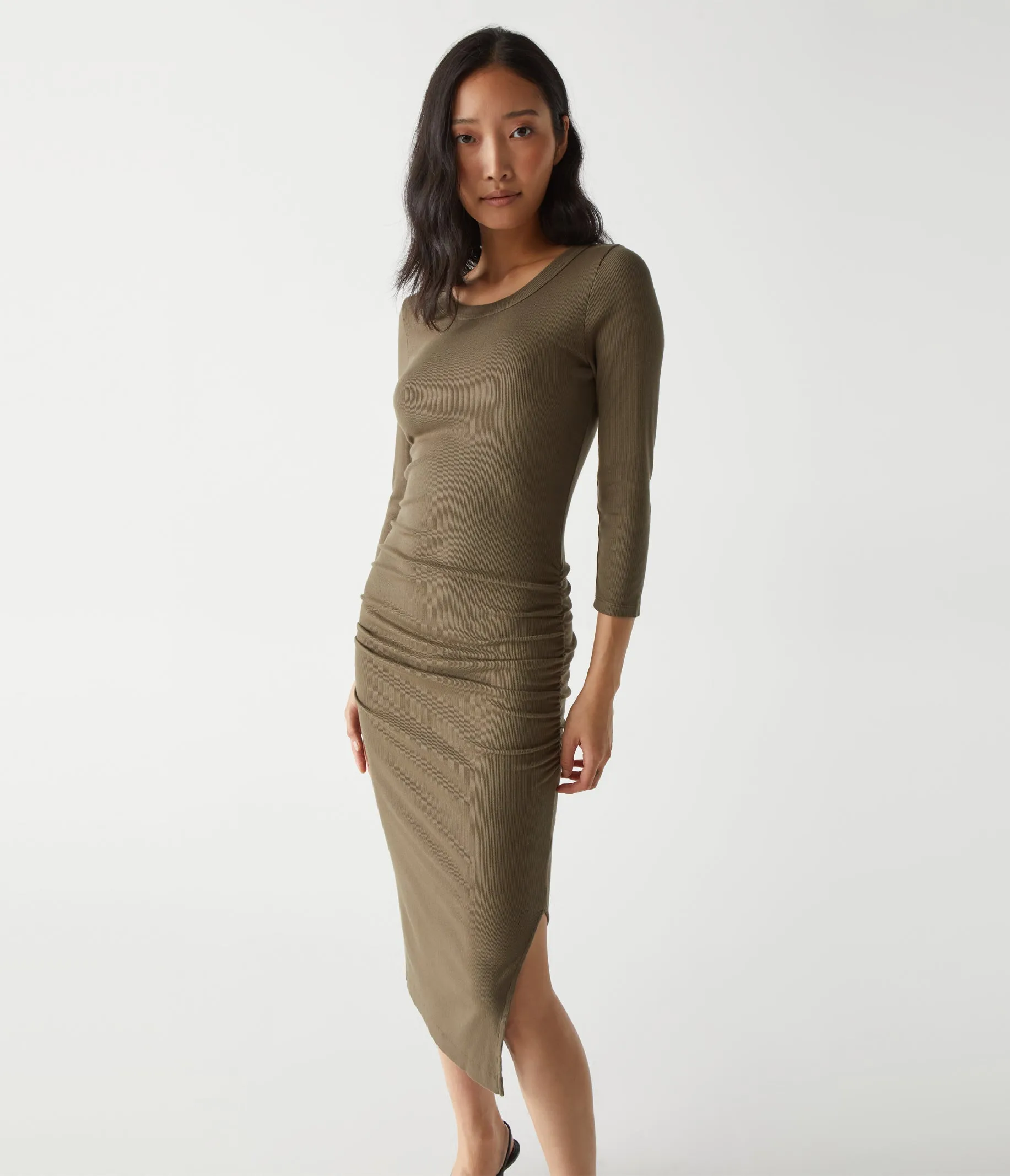 Christina Ribbed Midi Dress