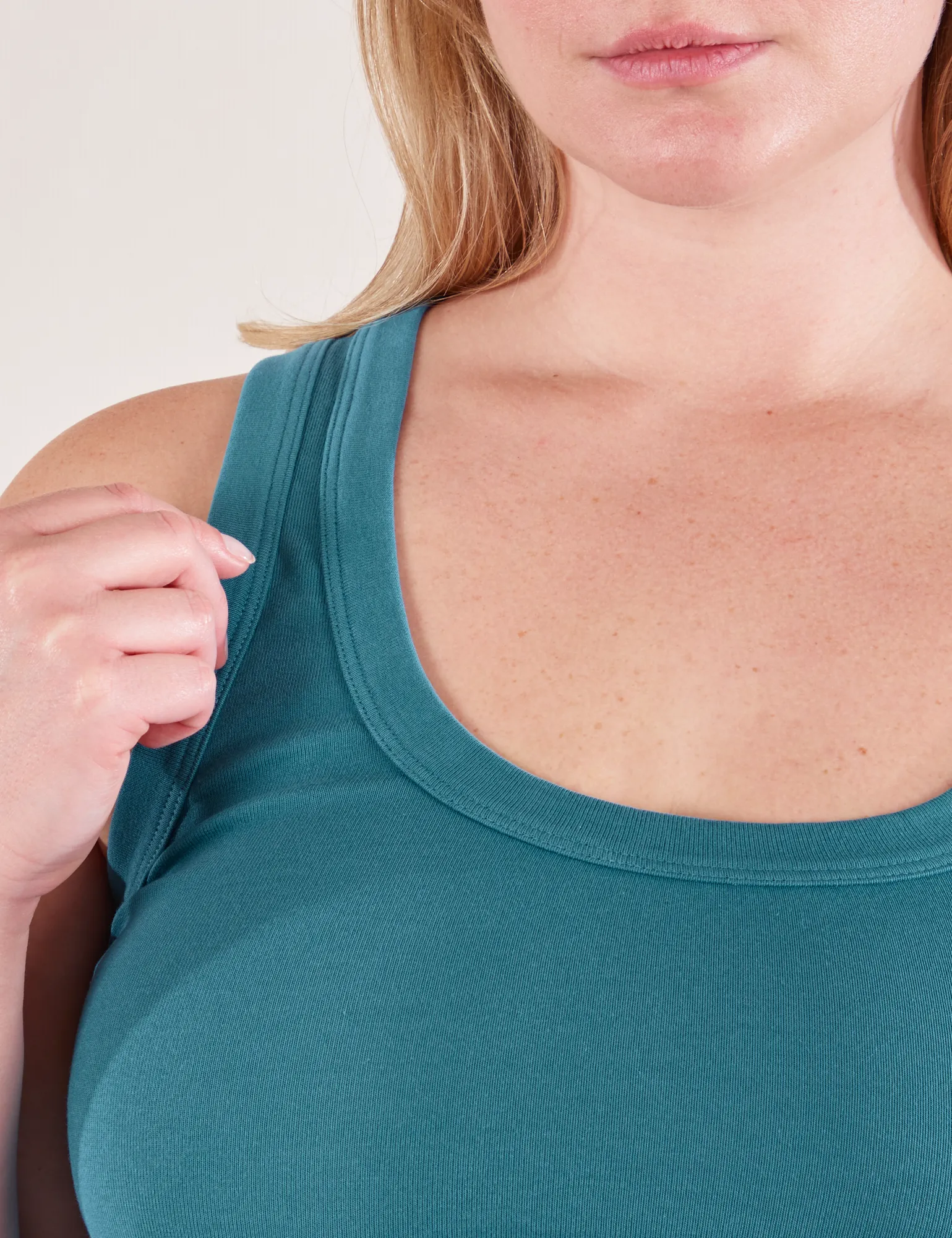 Cropped Tank Top - Marine Blue