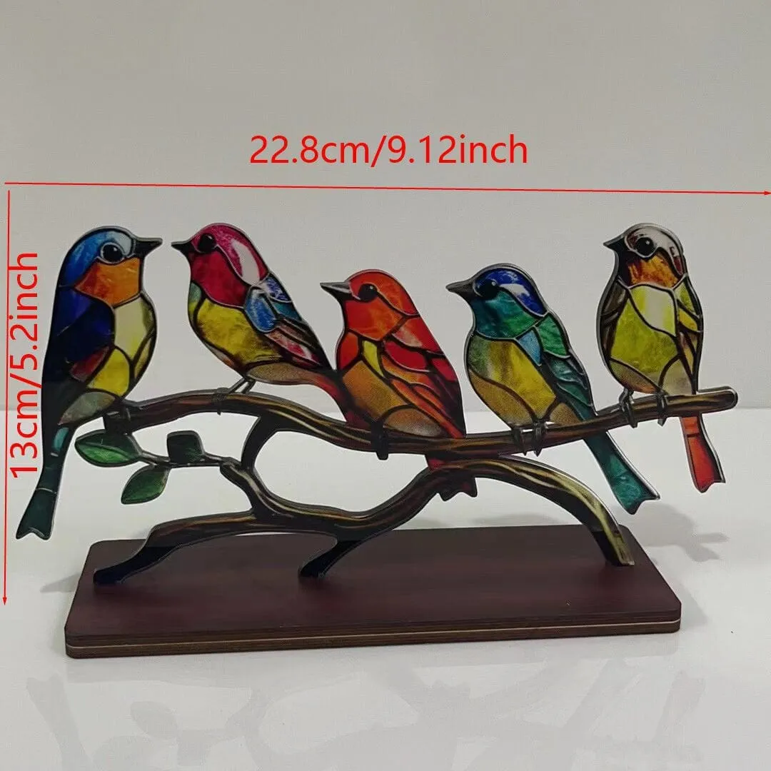 Gothic Colourful Birds Decor