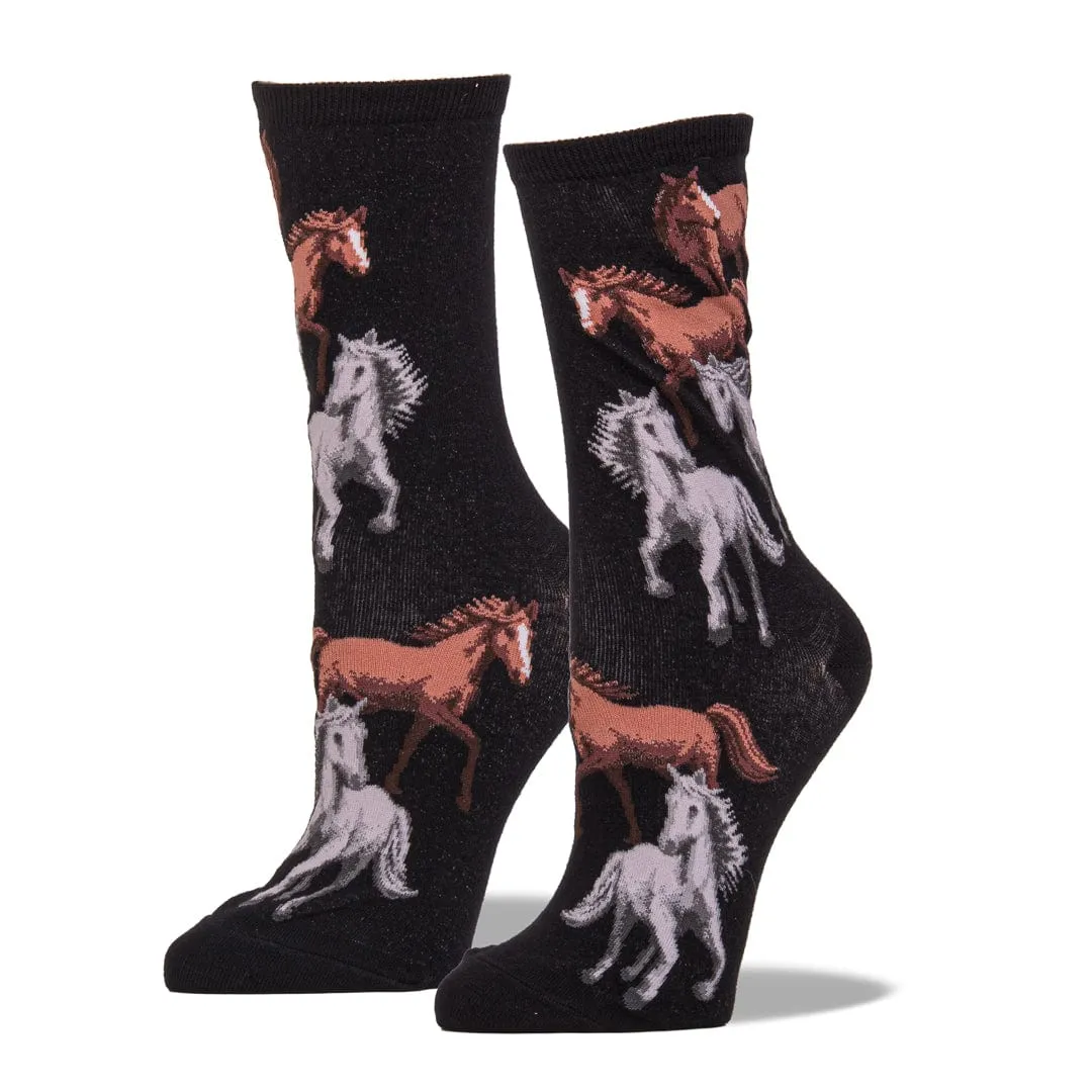 Horses Women's Crew Sock