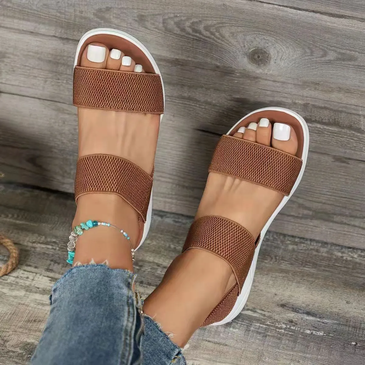 Ingrid Comfortable Elastic Band Sandals