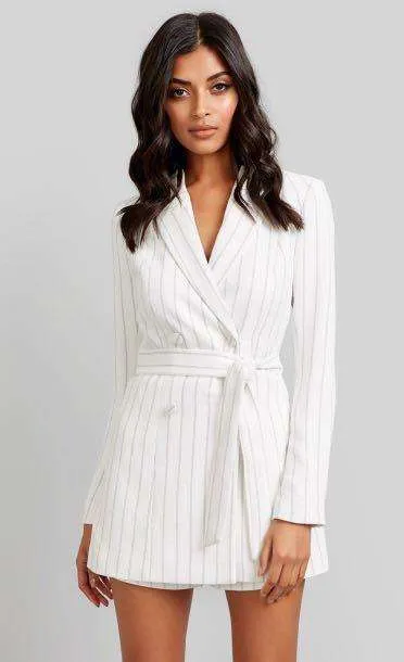 KOOKAI Pinstripe Blazer Playsuit - RRP $189