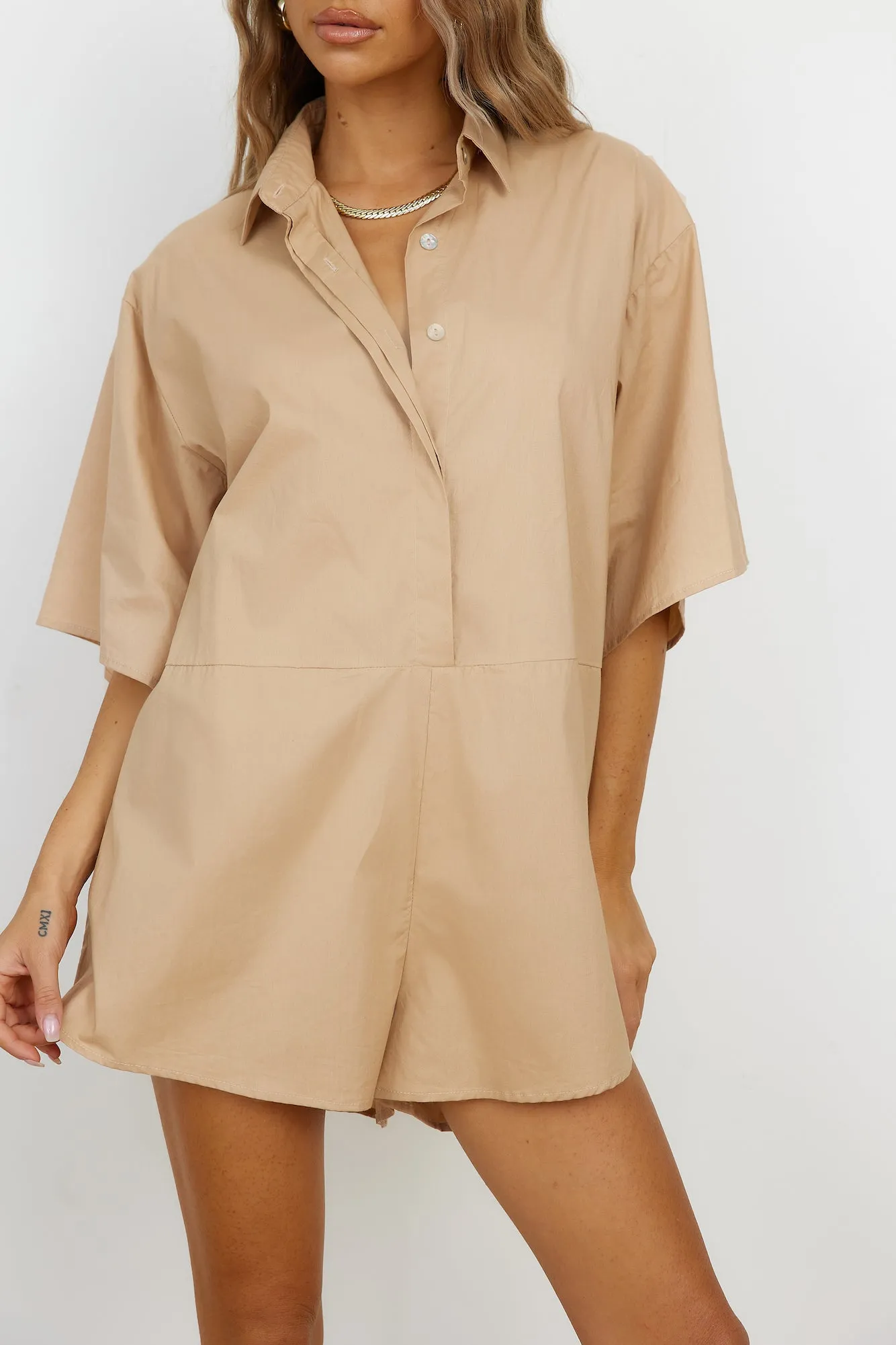 Lisbon Romper Brown