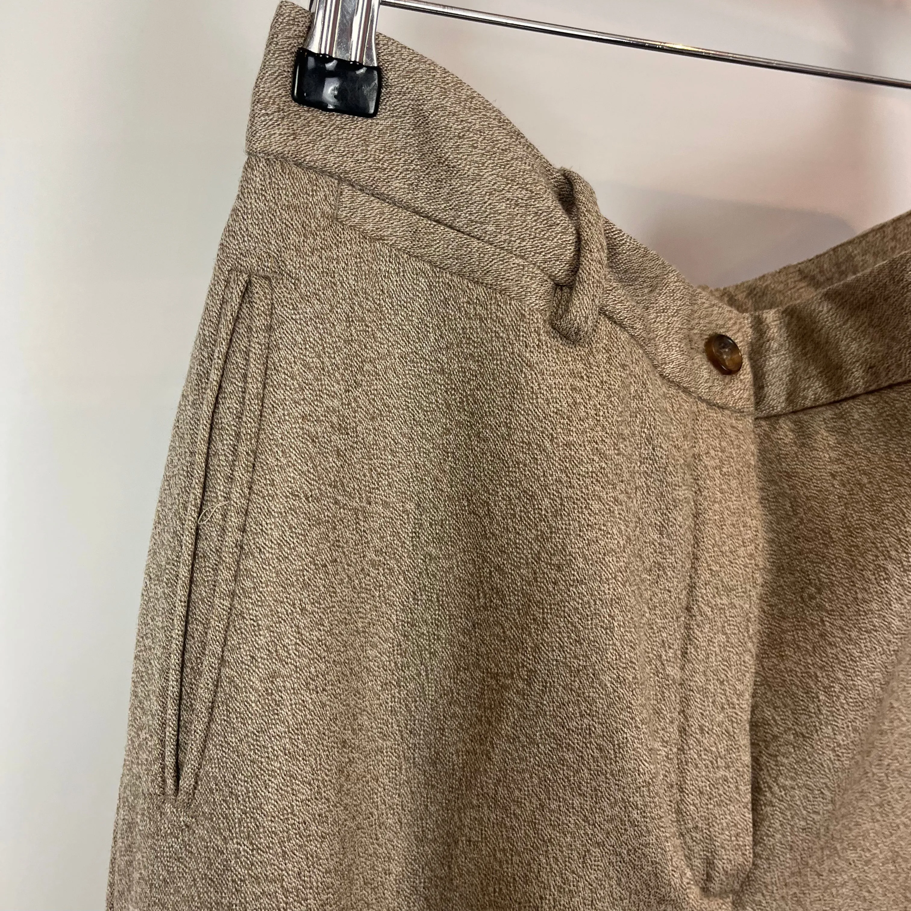 Loro Piana £1490 Beige Marl Cashmere Pants M