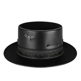 Men's Gothic Bat Zipper Hat