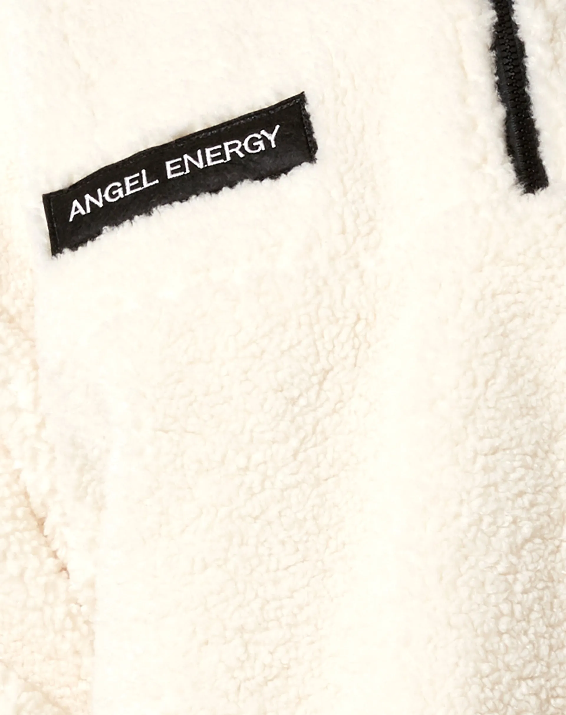 Nero Jacket in Borg Ivory with 'Angel Energy' Label