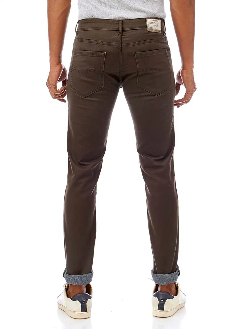 Olive Core Denim Trousers - GATTON