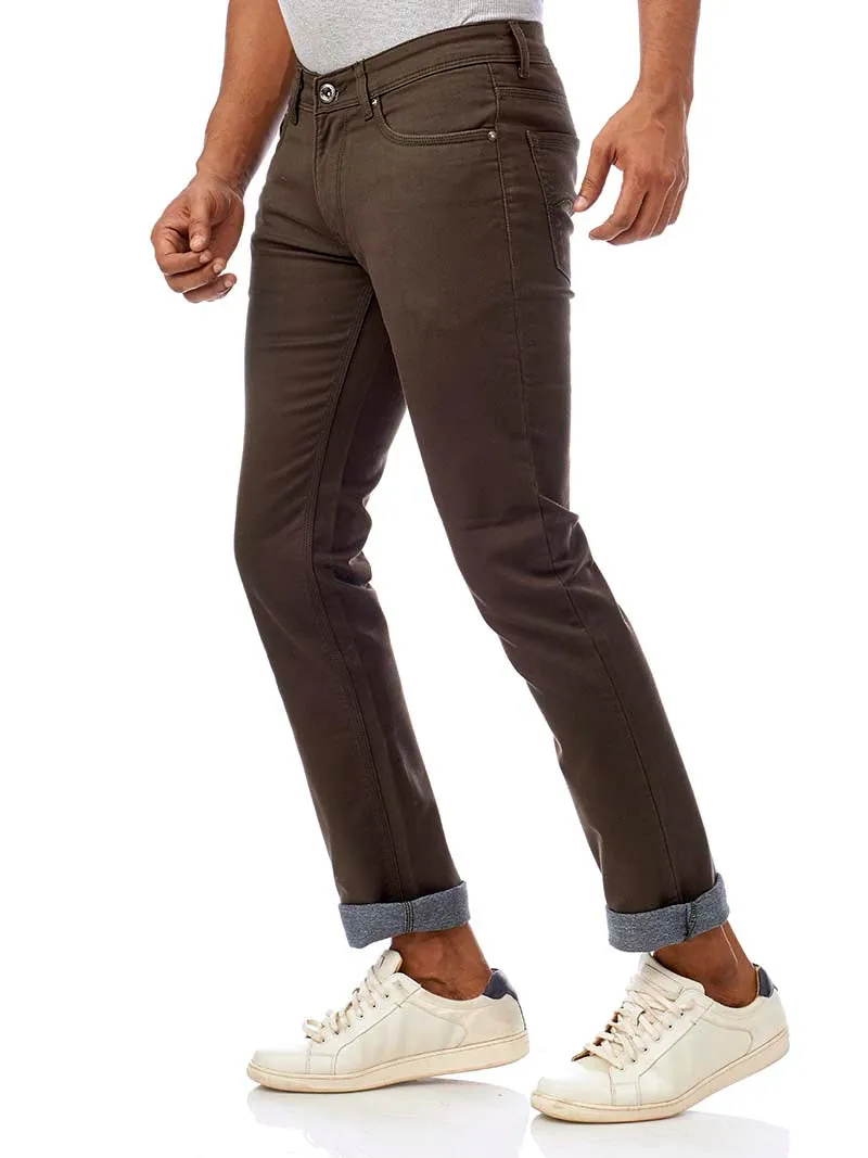 Olive Core Denim Trousers - GATTON