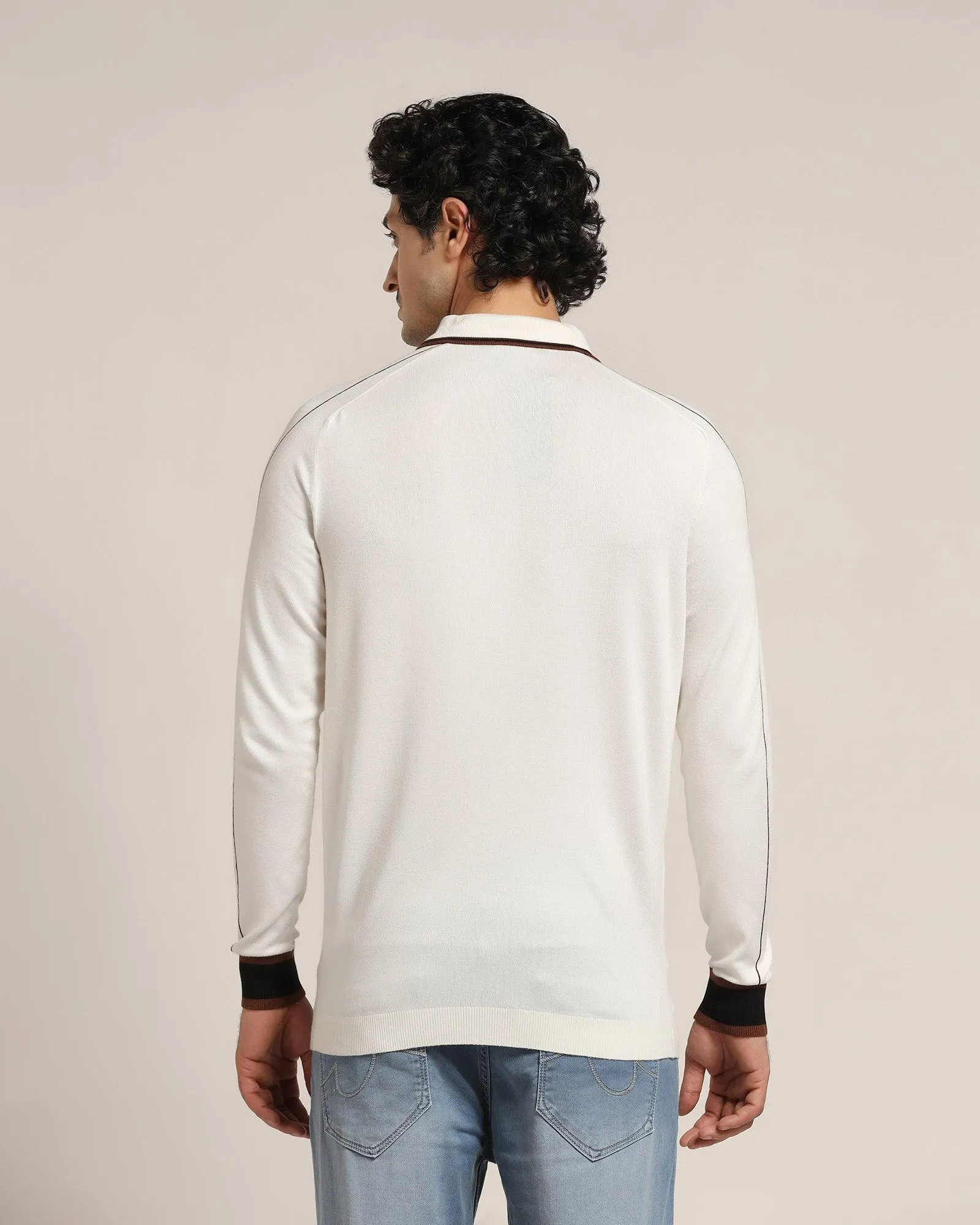 Polo Off White Solid T-Shirt - Reiss