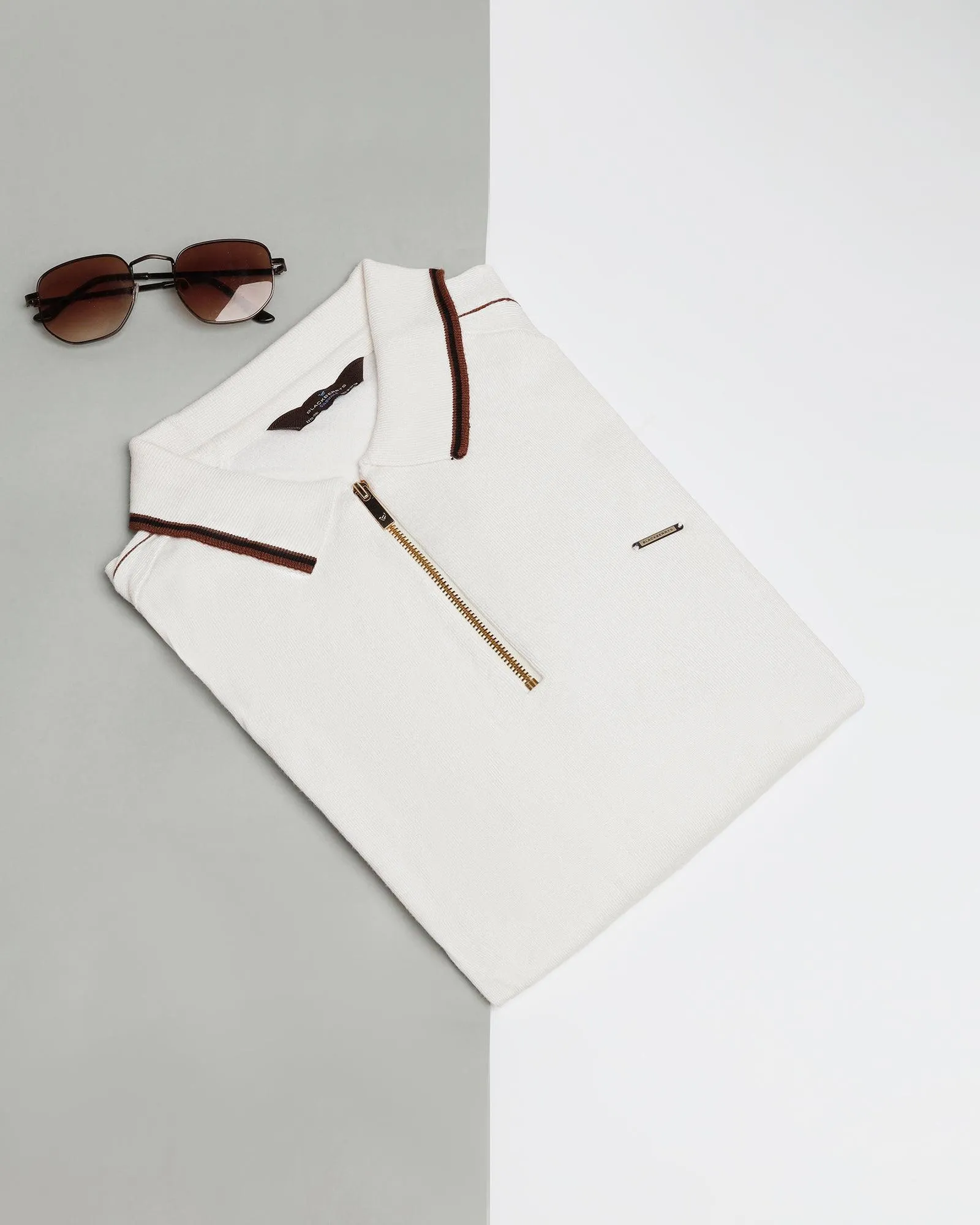 Polo Off White Solid T-Shirt - Reiss