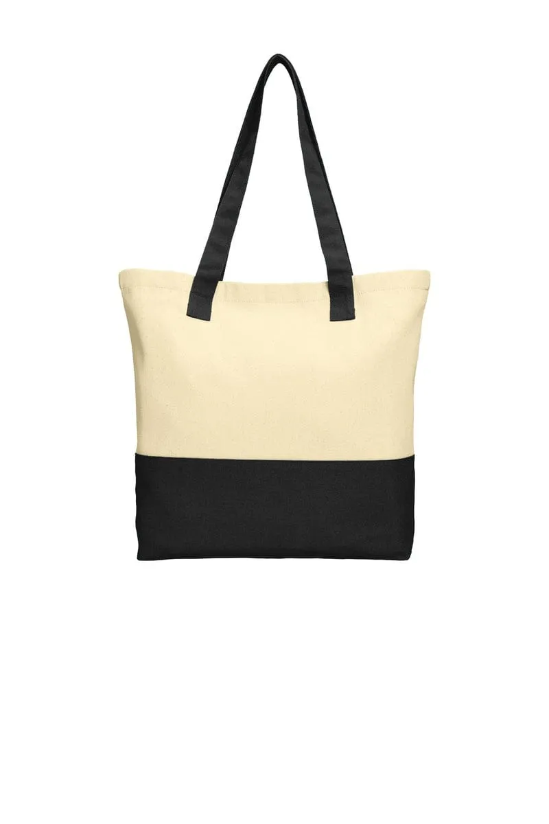 Port Authority   Colorblock Cotton Tote. BG414