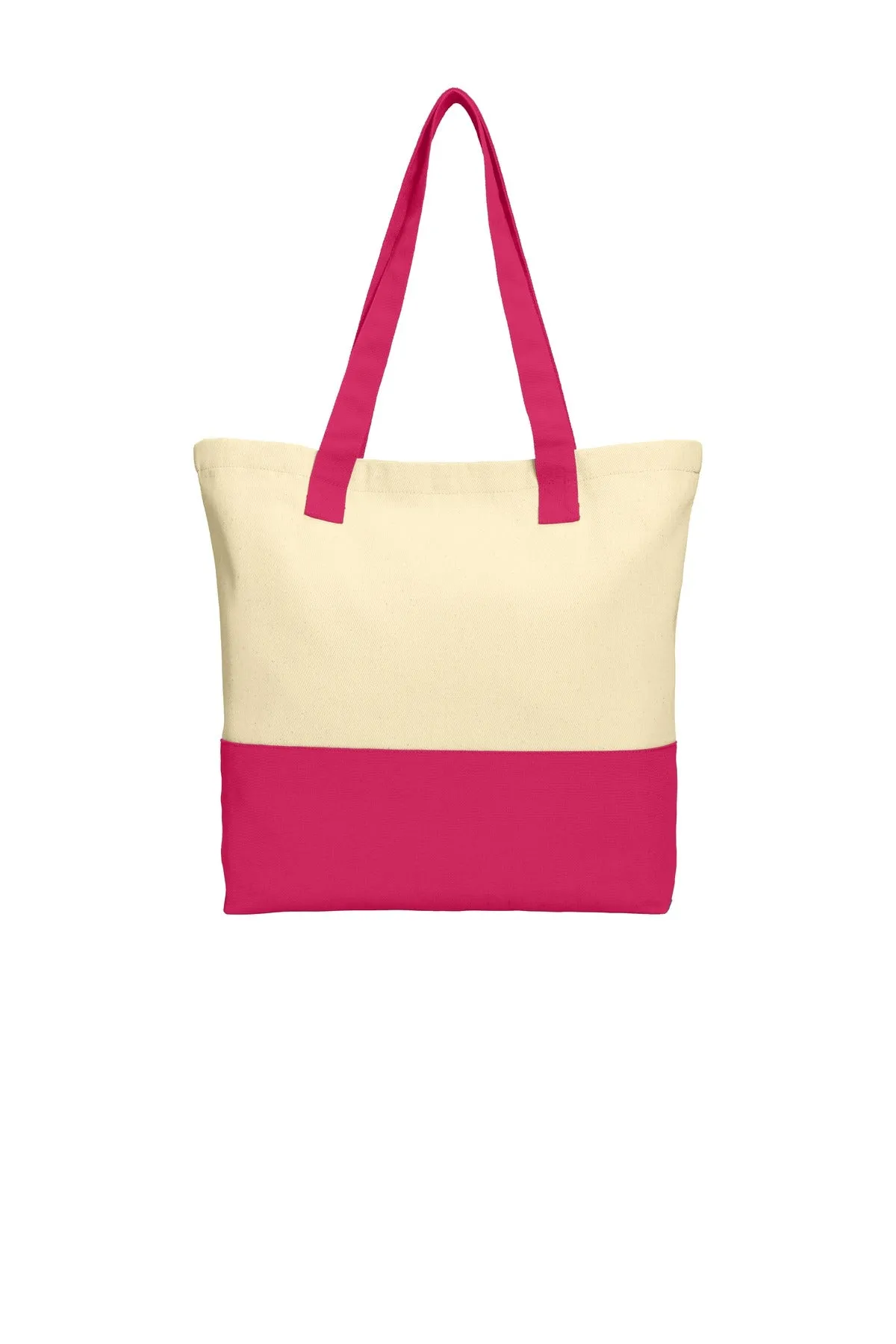 Port Authority   Colorblock Cotton Tote. BG414