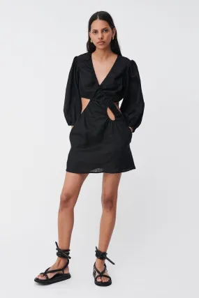 Roy Layered Cutout Mini Dress - Black