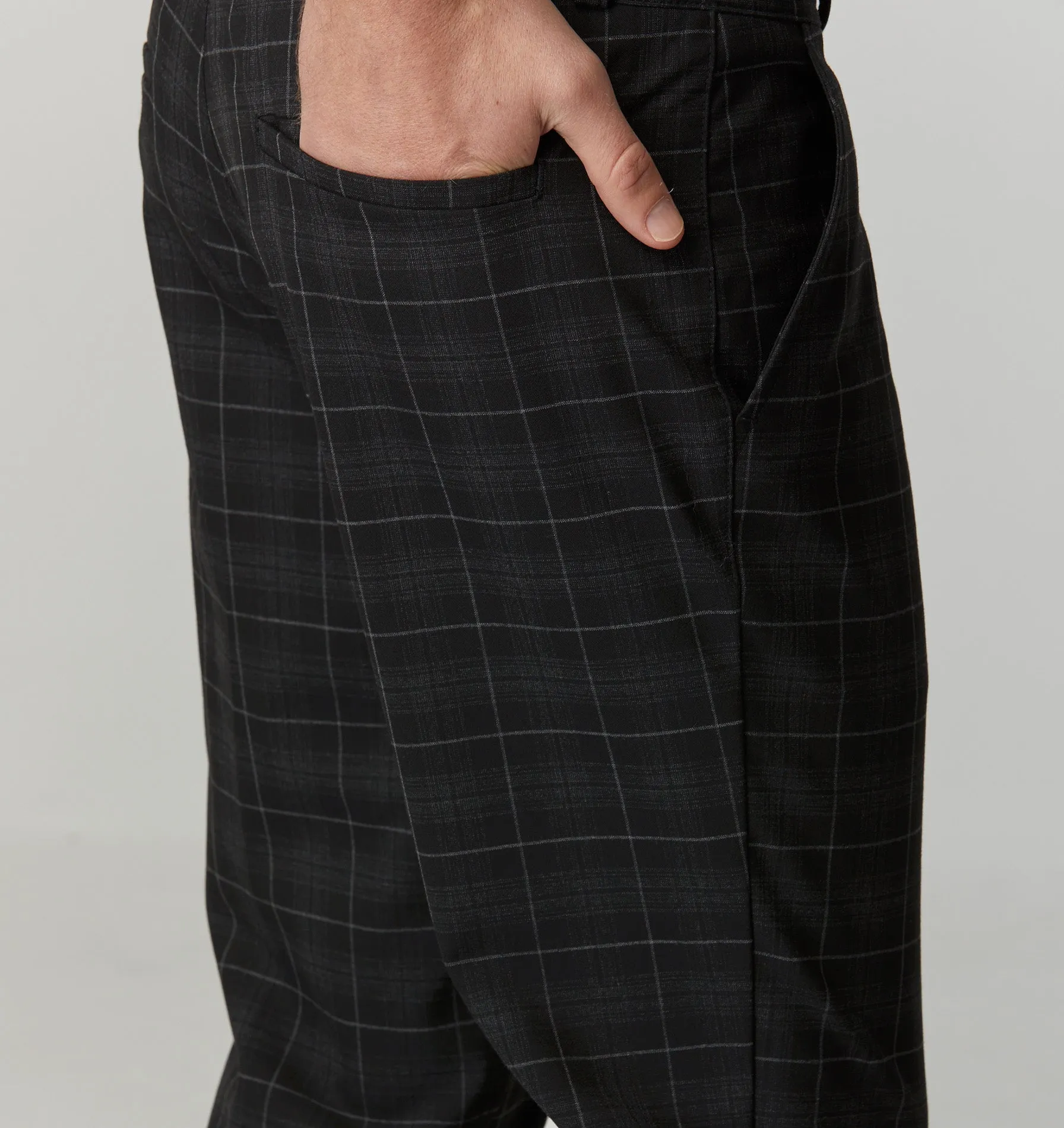 Slim Kobe Pant - Black Plaid Check