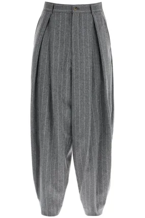 STRIPED WOOL TROUSERS