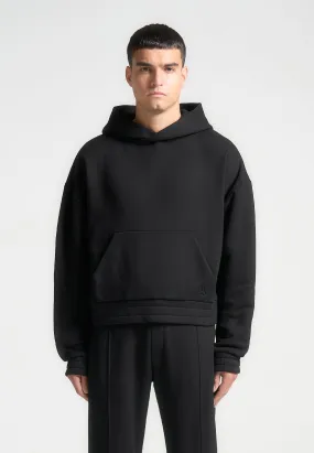 Éternel 420GSM Cropped Hoodie - Black