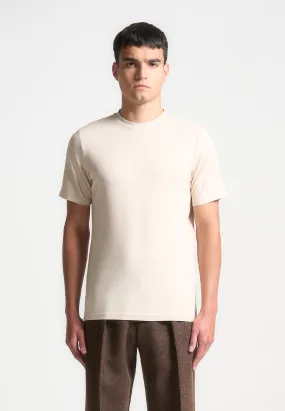 Éternel Fitted Luxe T-Shirt - Cream