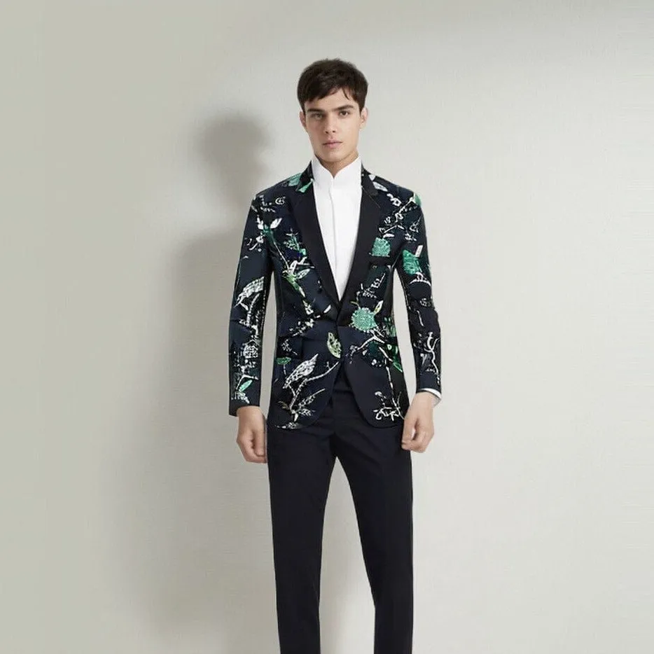 The Lukas Slim Fit Blazer Suit Jacket - Emerald