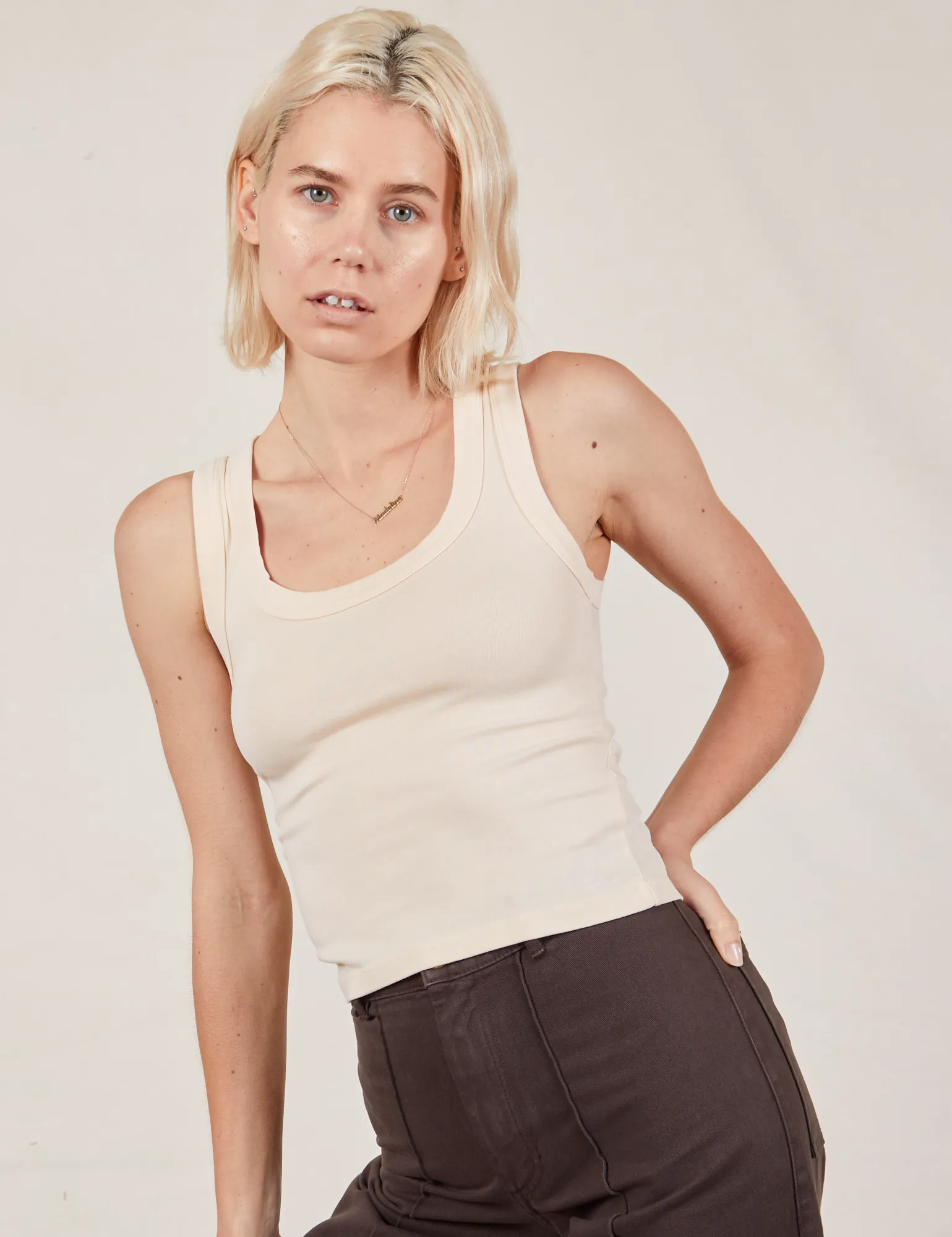 The Tank Top - Vintage Tee Off-White