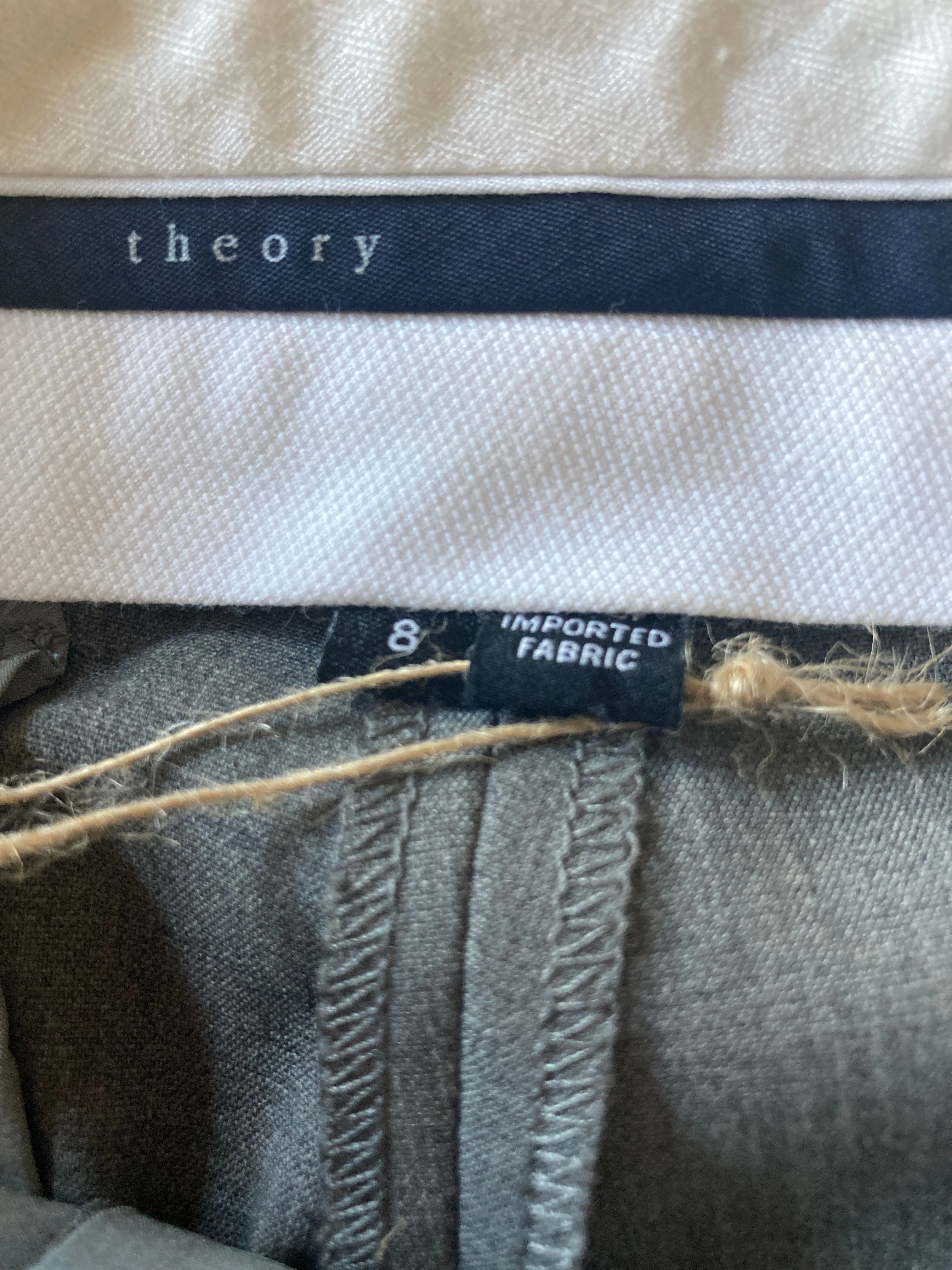 Theory Grey Wool Trousers, 8