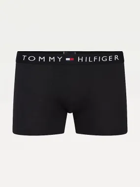 Tommy Hilfiger Original Stretch Logo Waistband Trunks - Black