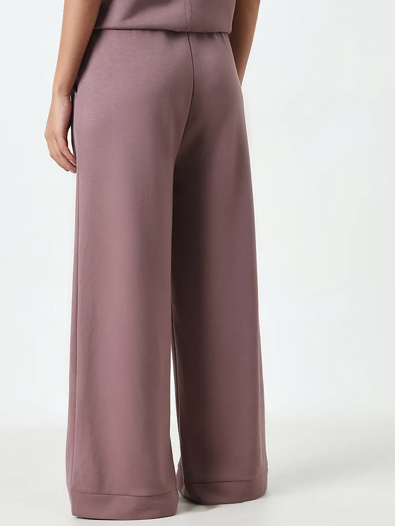 Wunderlove Dusty Pink Soft Touch High-Rise Lounge Pants